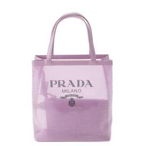 Prada Sequin Mesh Small Shopping Bag Handbag 1BG417 Purple
